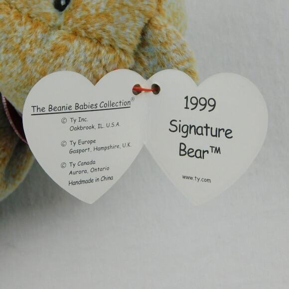 TY 1999 Beanie Babies Signature Bear Lot of 2 - Picture 7 of 7